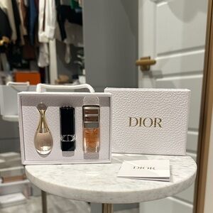 Dior White Gift Set with Black and Gold Accents